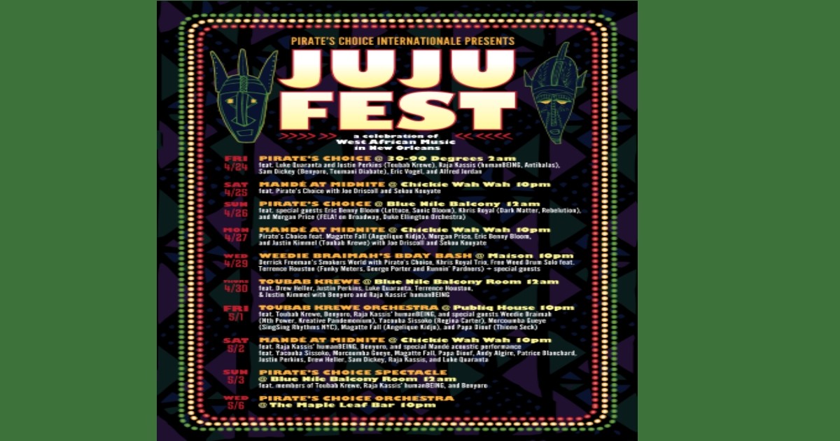 JuJu Fest Coming To New Orleans During Jazz Fest