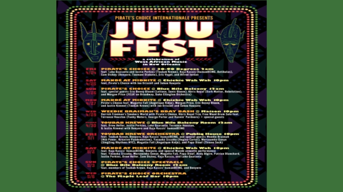 JuJu Fest Coming To New Orleans During Jazz Fest