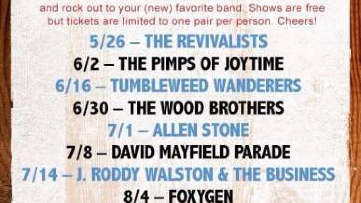 Live At Lagunitas Summer Concert Schedule Announced