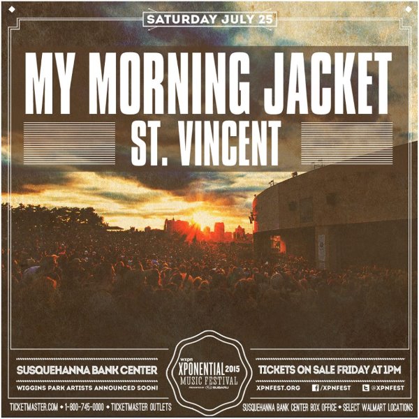 My Morning Jacket & St. Vincent To Headline WXPN Fest