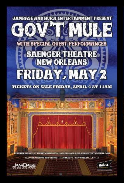 JamBase Presents | Gov't Mule & Guests In New Orleans