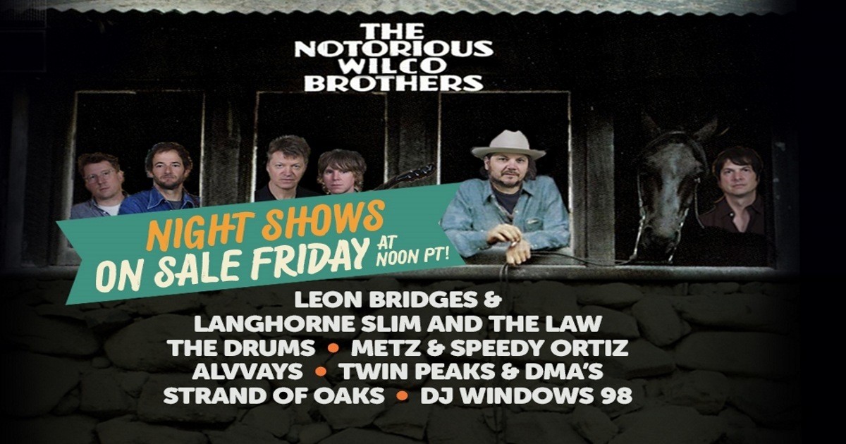 Notorious Wilco Brothers Among Outside Lands Night Shows