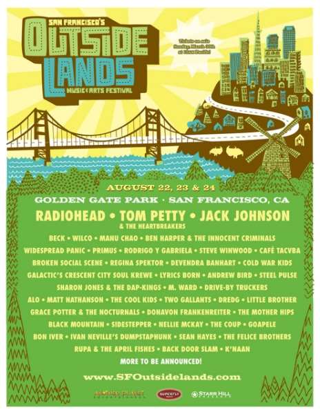 full show friday primus at outside lands 2008 flyer lands