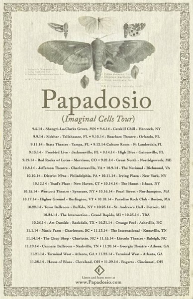 Tour Dates | Papadosio Imaginal Cells Fall Tour