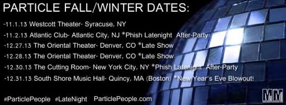 Tour Dates | Particle Announces Fall And New Year's Run Dates