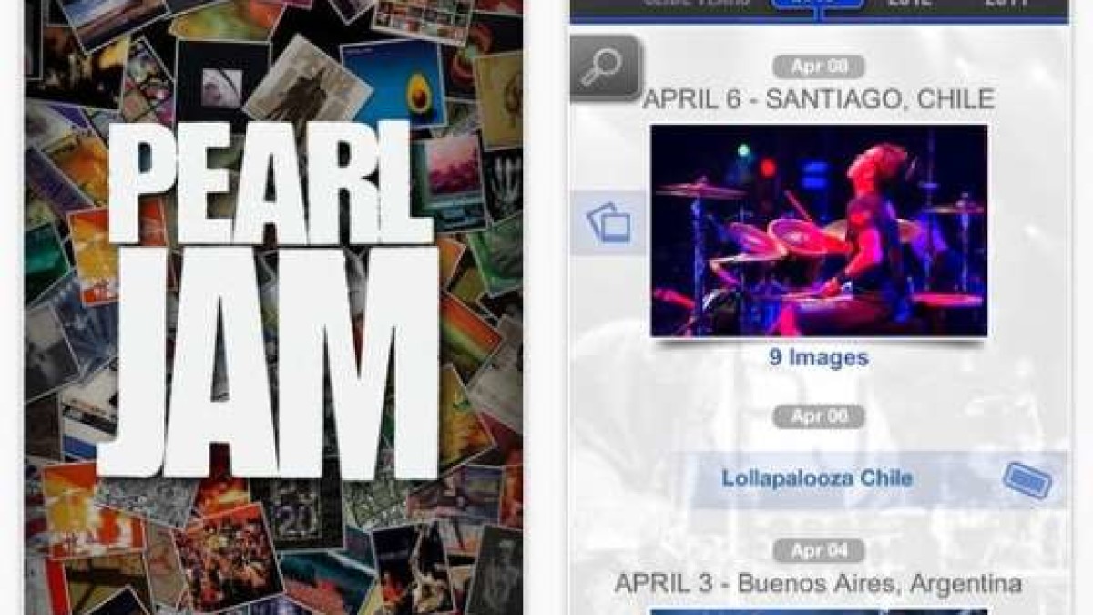 Pearl Jam Pushes Out Free New App