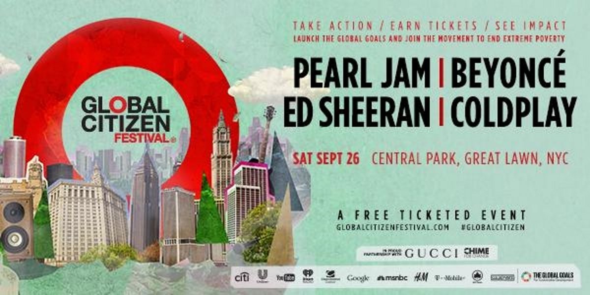 Pearl Jam To Headline Global Citizen Festival