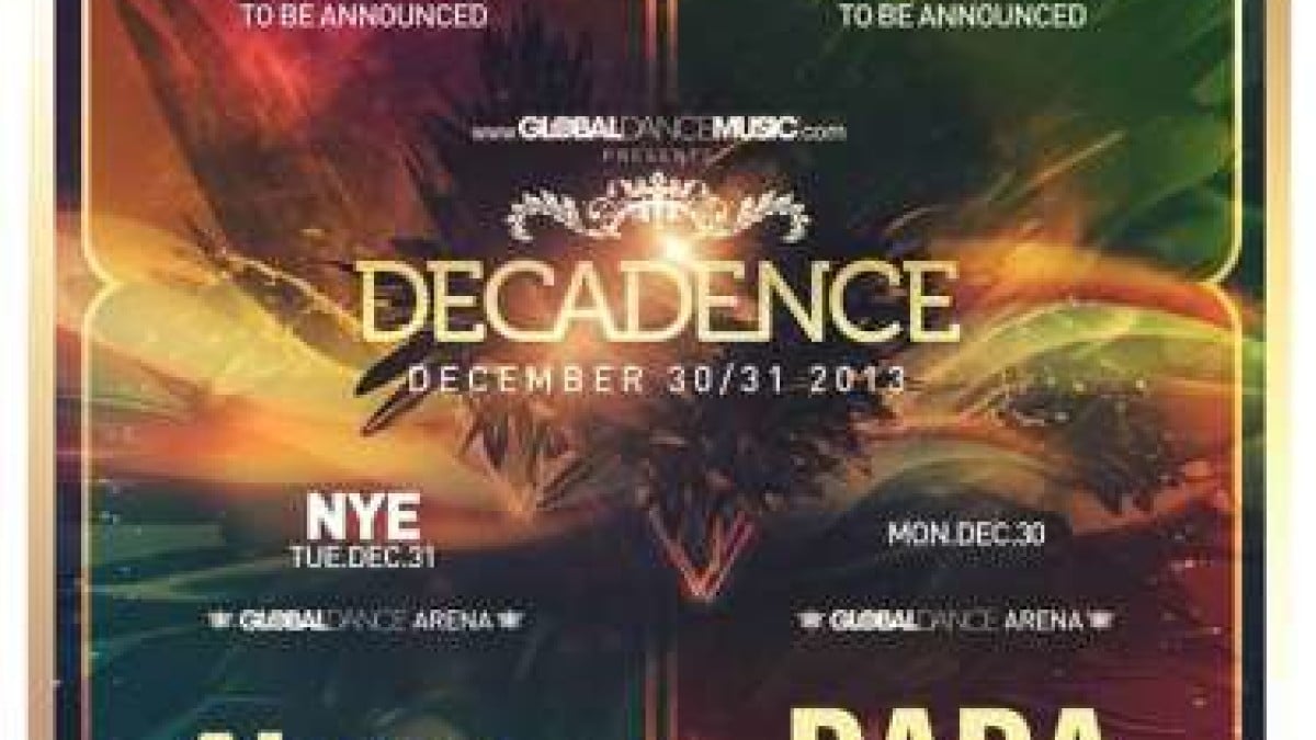 Decadence 2013 | Pretty Lights, Bassnectar And More