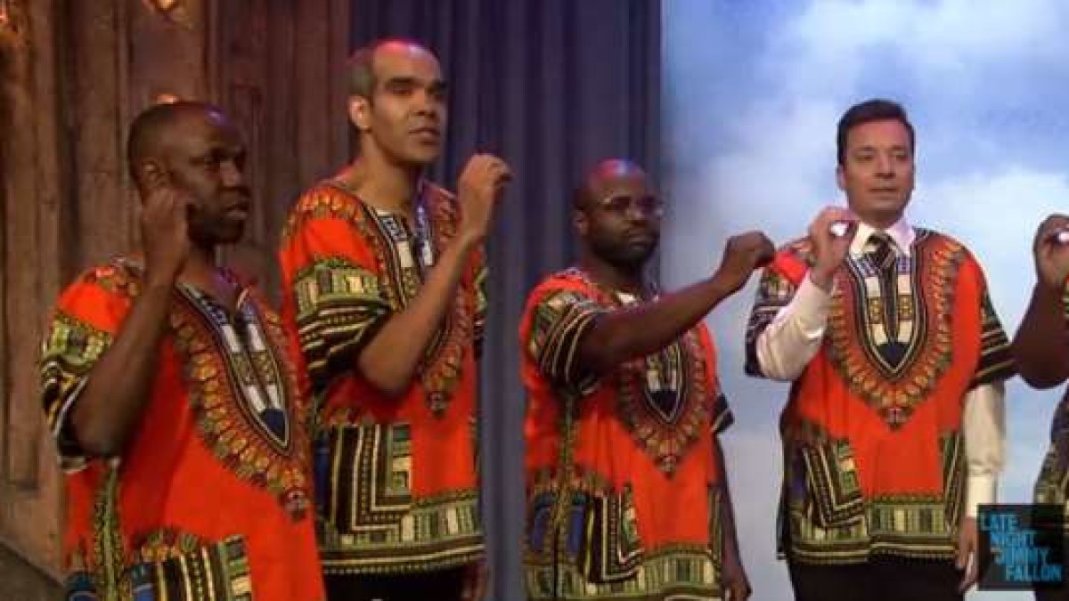 Ladysmith Black Mambazo And Jimmy Fallon Sing Pringles Praises