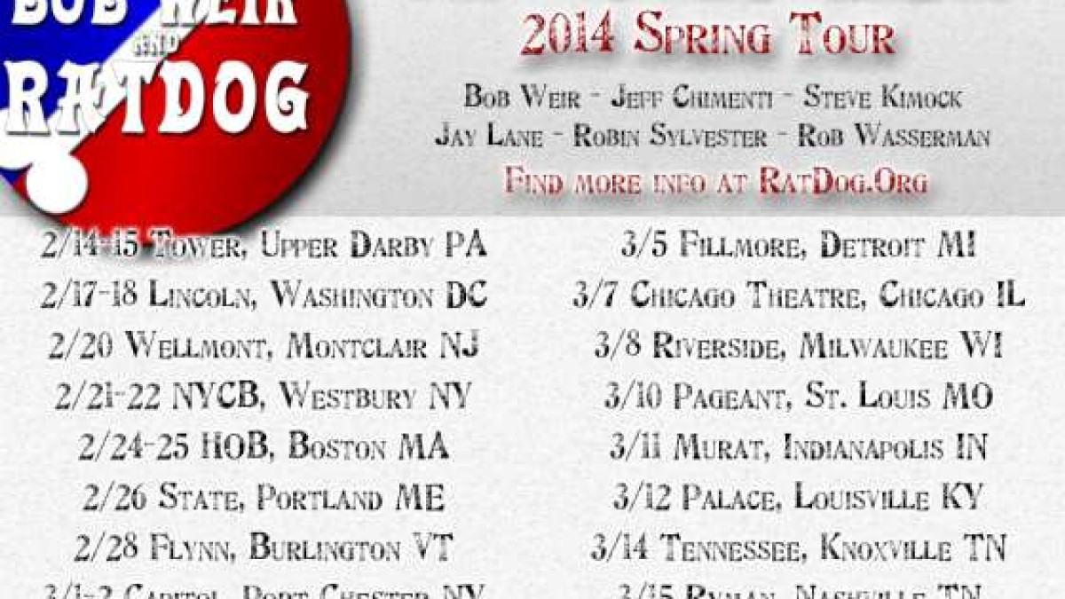 Tour Dates | RatDog Winter Tour 2014