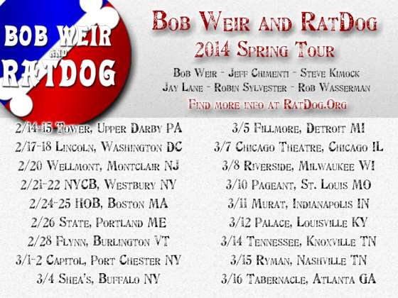 Bob Weir And RatDog Announce Warmup Show At Sweetwater