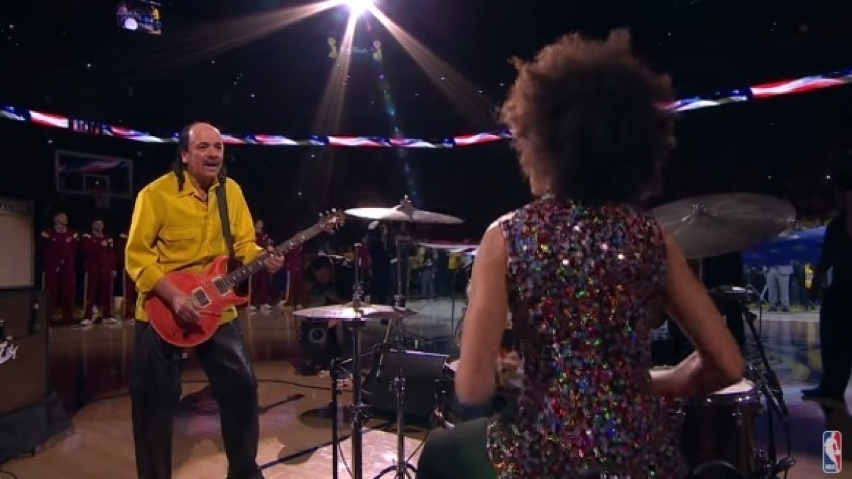 Video | Carlos Santana & Wife Shred National Anthem