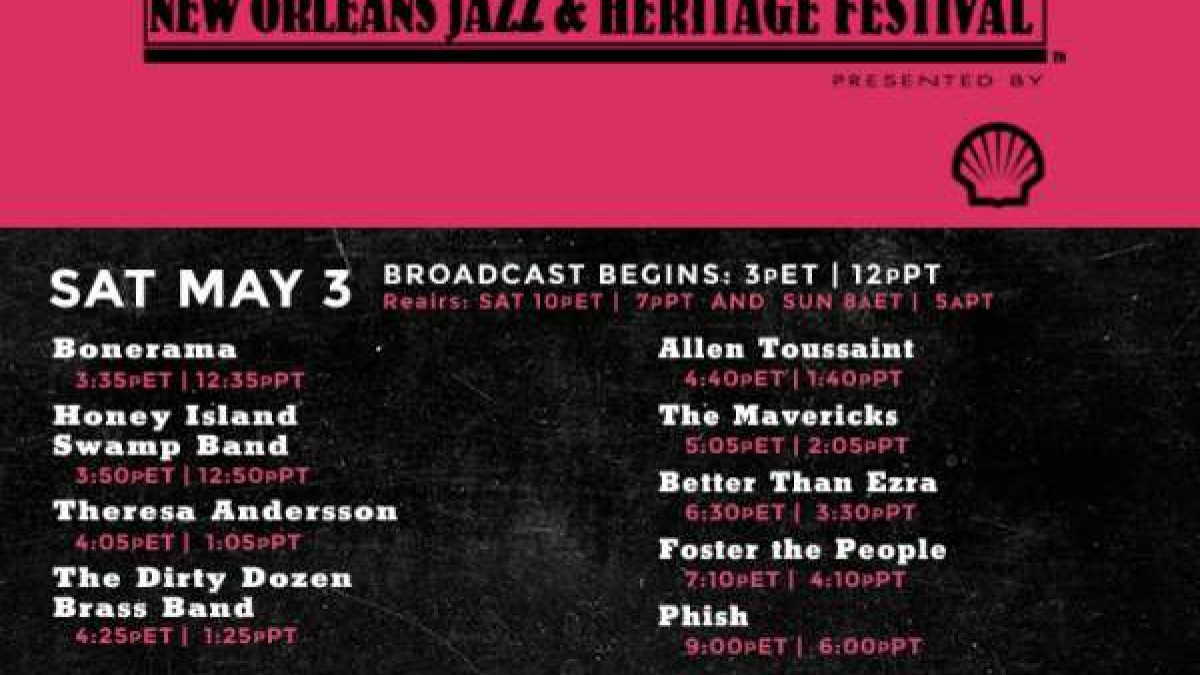 AXS TV Saturday Jazz Fest Schedule Featuring Phish