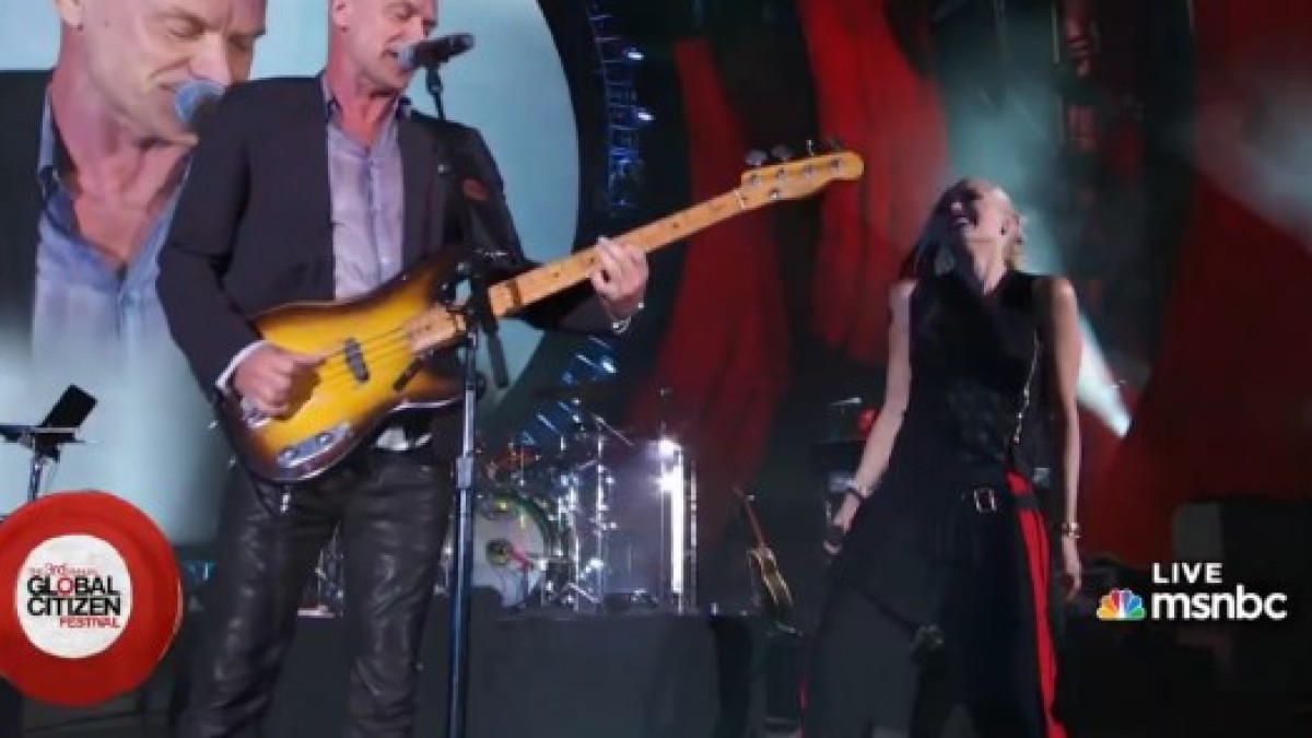 Sting Guests With No Doubt For Message In A Bottle