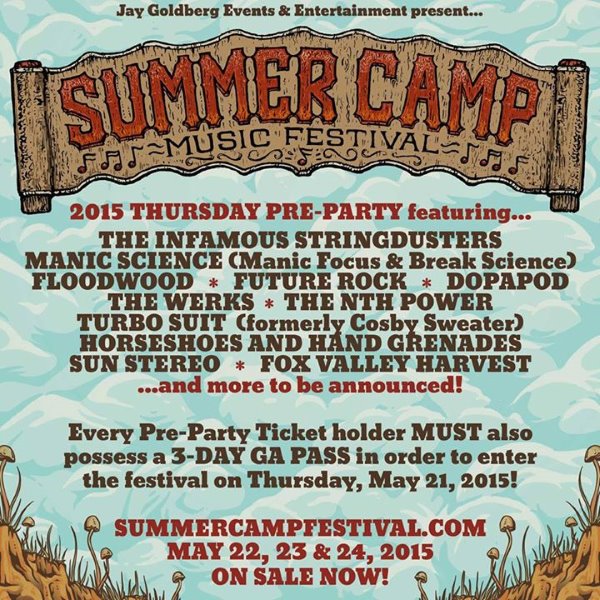 Summer Camp Music Festival Thursday Pre-Party