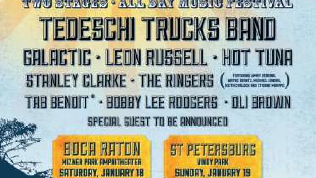 Sunshine Music And Blues Festival | Tedeschi Trucks Band, Galactic And More
