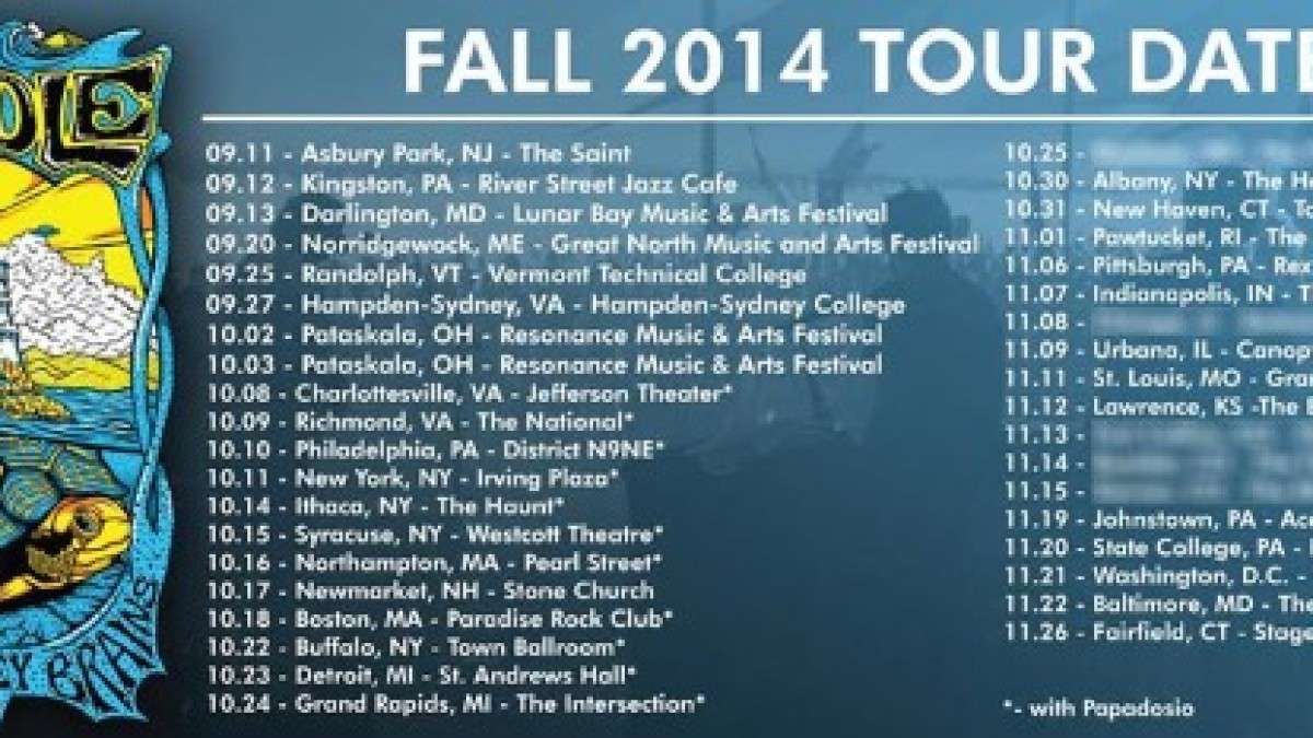 Tour Dates | Twiddle Fall Tour