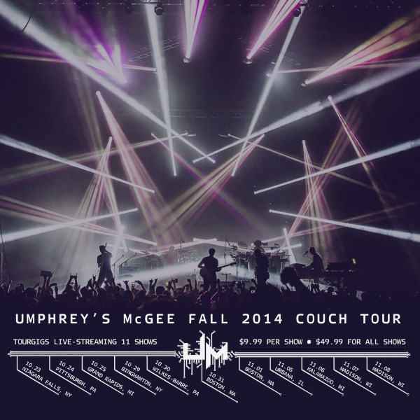 Couch Tour Alert | Umphreys McGee Fall Tour Webcasts
