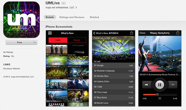 Umphrey's McGee Launches UMLive App For iOS