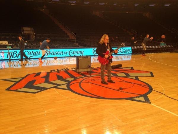 Warren Haynes Plays National Anthem At Madison Square Garden