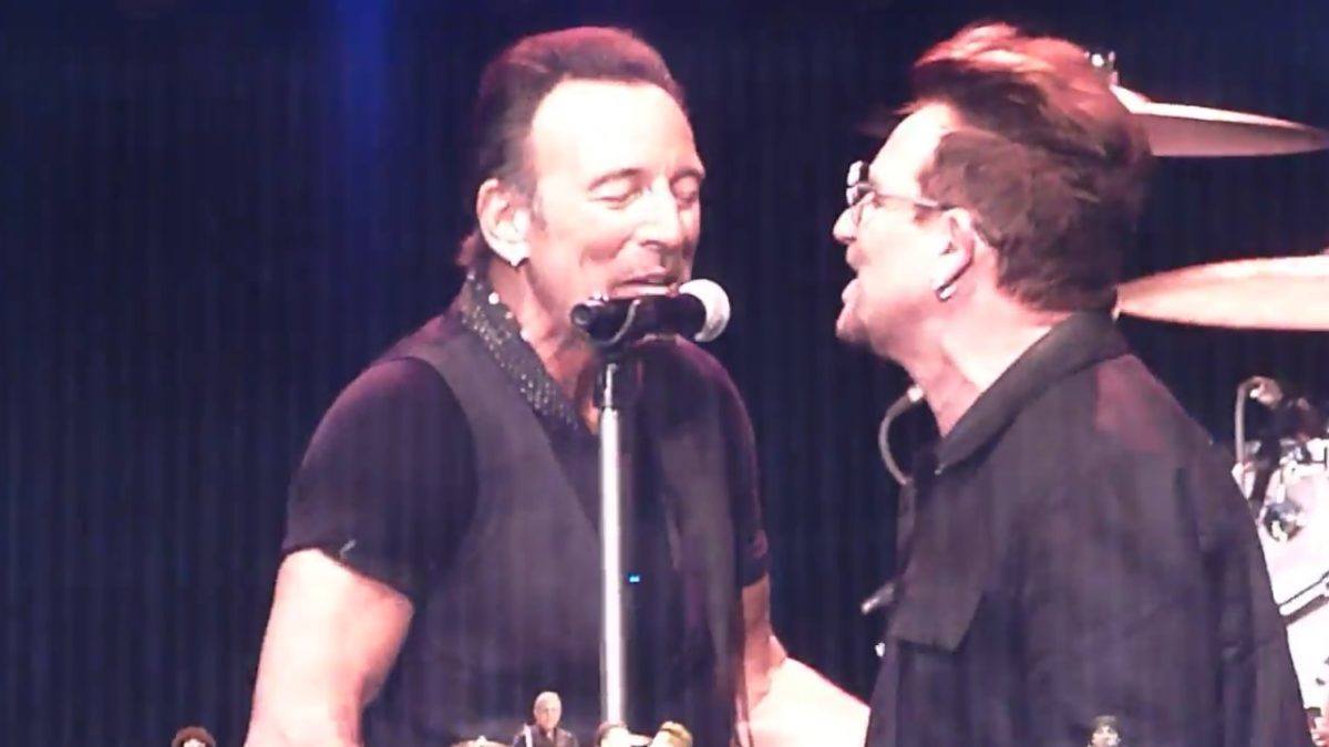 Bono Guests With Bruce Springsteen & The E Street Band In Dublin