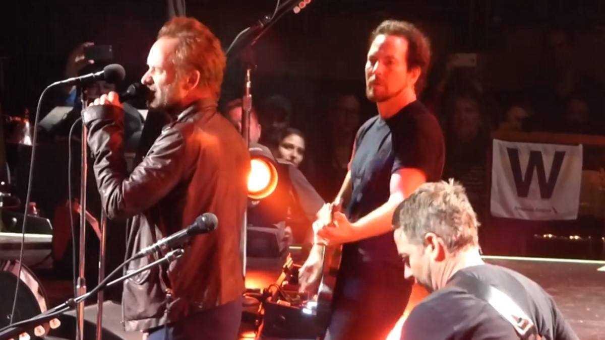 Pearl Jam Welcomes Sting & Cheap Trick Members At Madison Square Garden