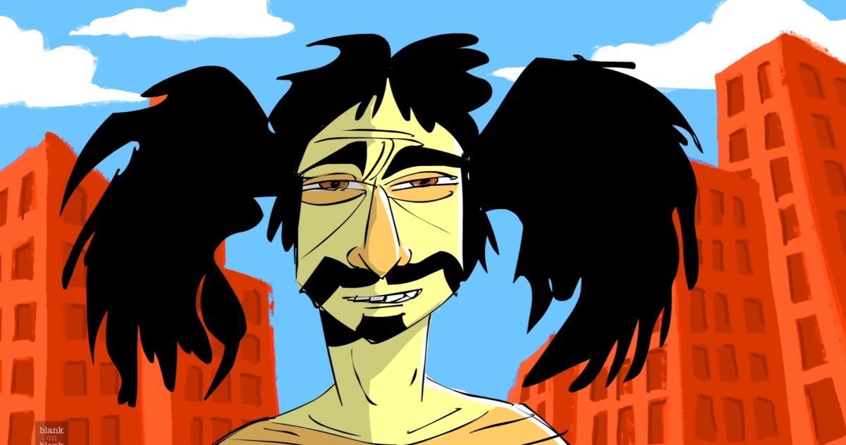 Animated Frank Zappa Screengrab Crop