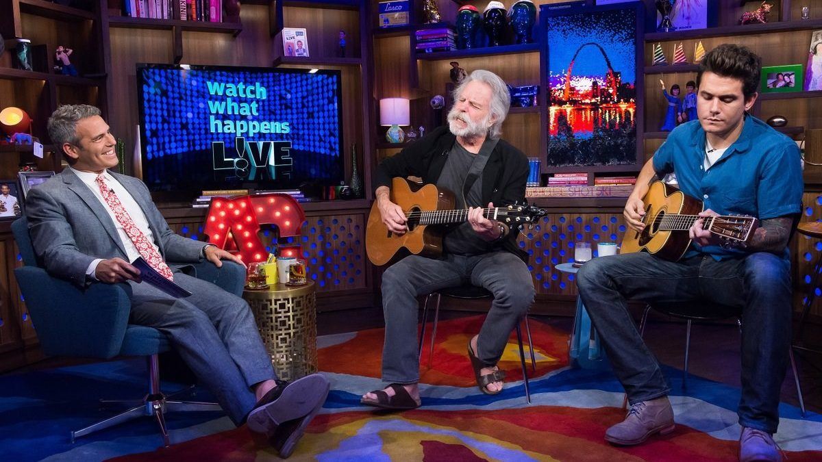 Andy Cohen Welcomes John Mayer & Bob Weir To 'Watch What Happens Live'