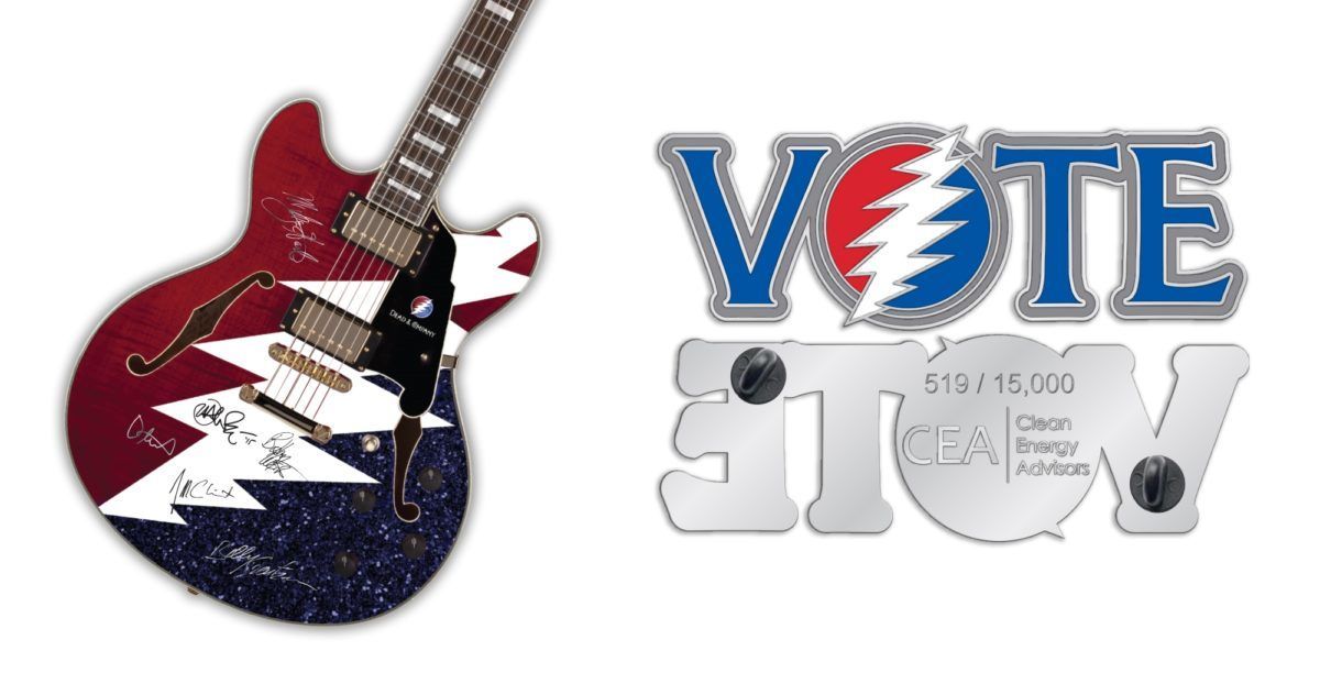 Dead&Co Participation Row Guitar Pin Glory