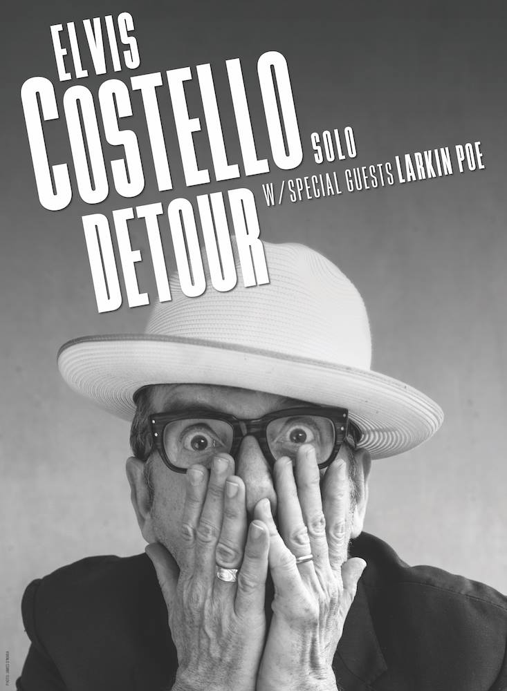Elvis Costello Detour Tour Poster