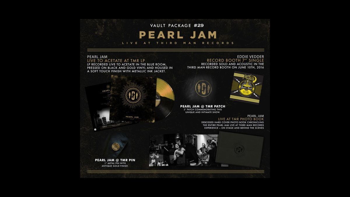 Third Man Records Announces Pearl Jam Live Album