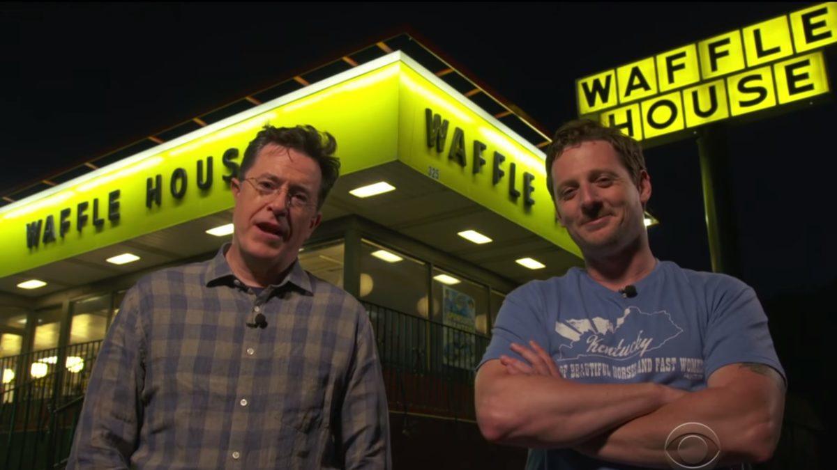 Sturgill Simpson & Stephen Colbert Go To Waffle House