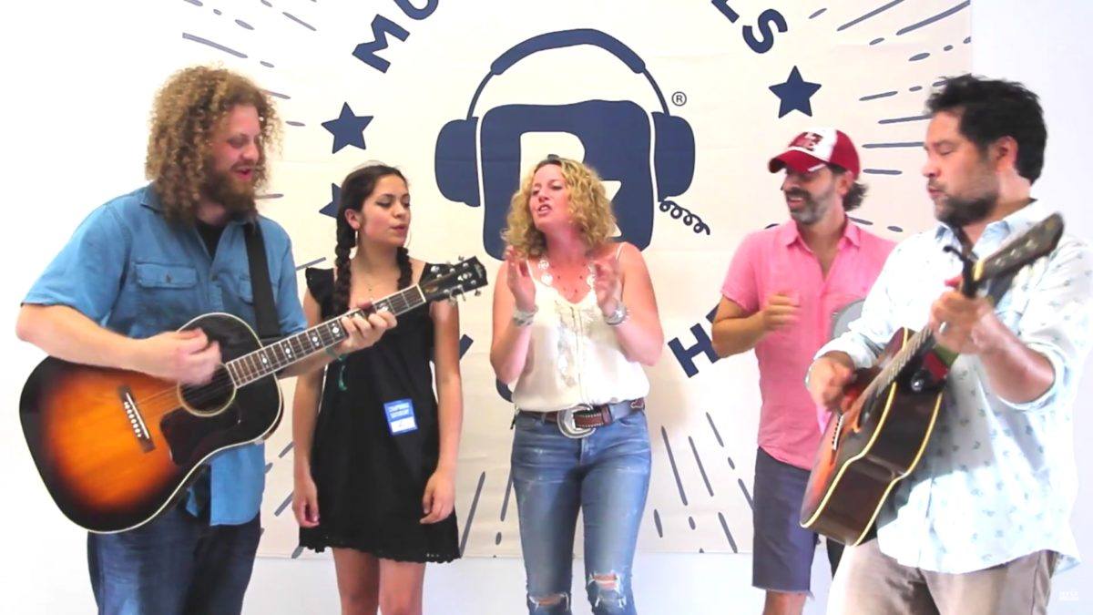 Amy Helm & The Handsome Strangers Record ‘Rescue Me’ Backstage At 2016 Newport Folk Festival