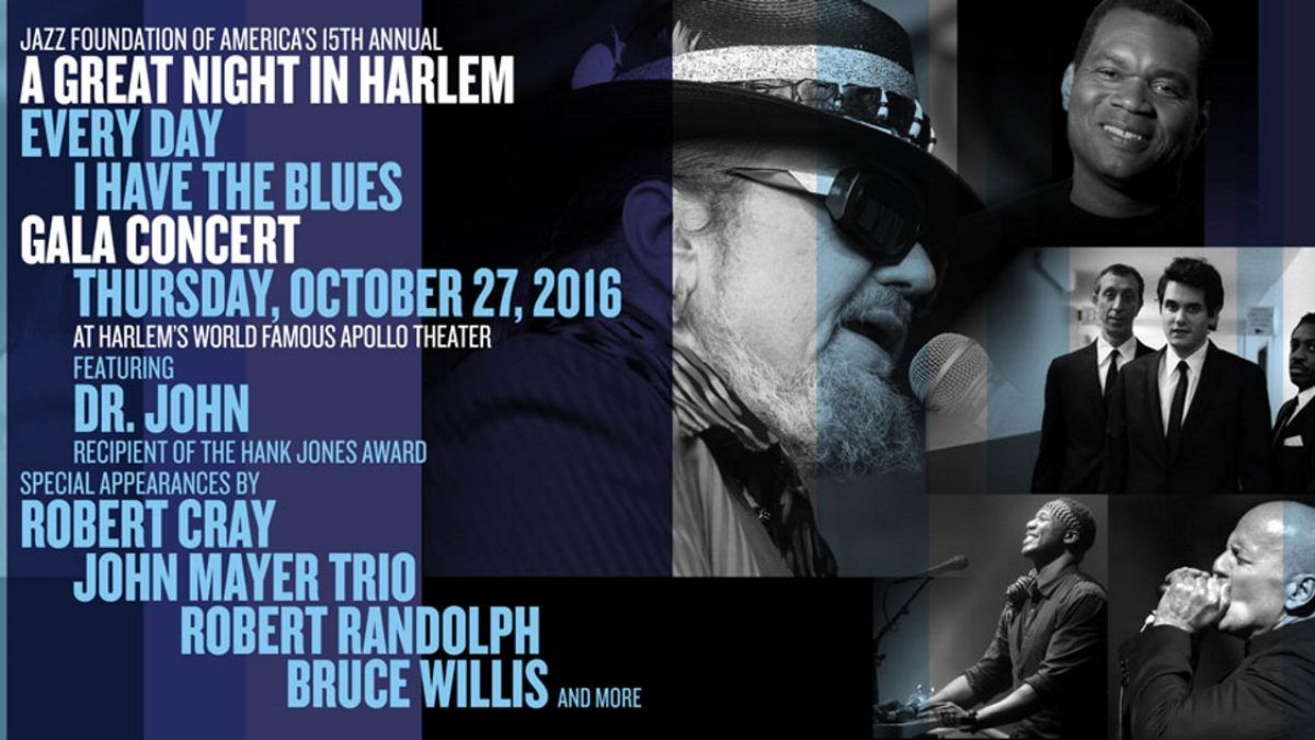 John Mayer Trio, Dr. John, Robert Randolph & More To Appear At Great Night In Harlem Concert