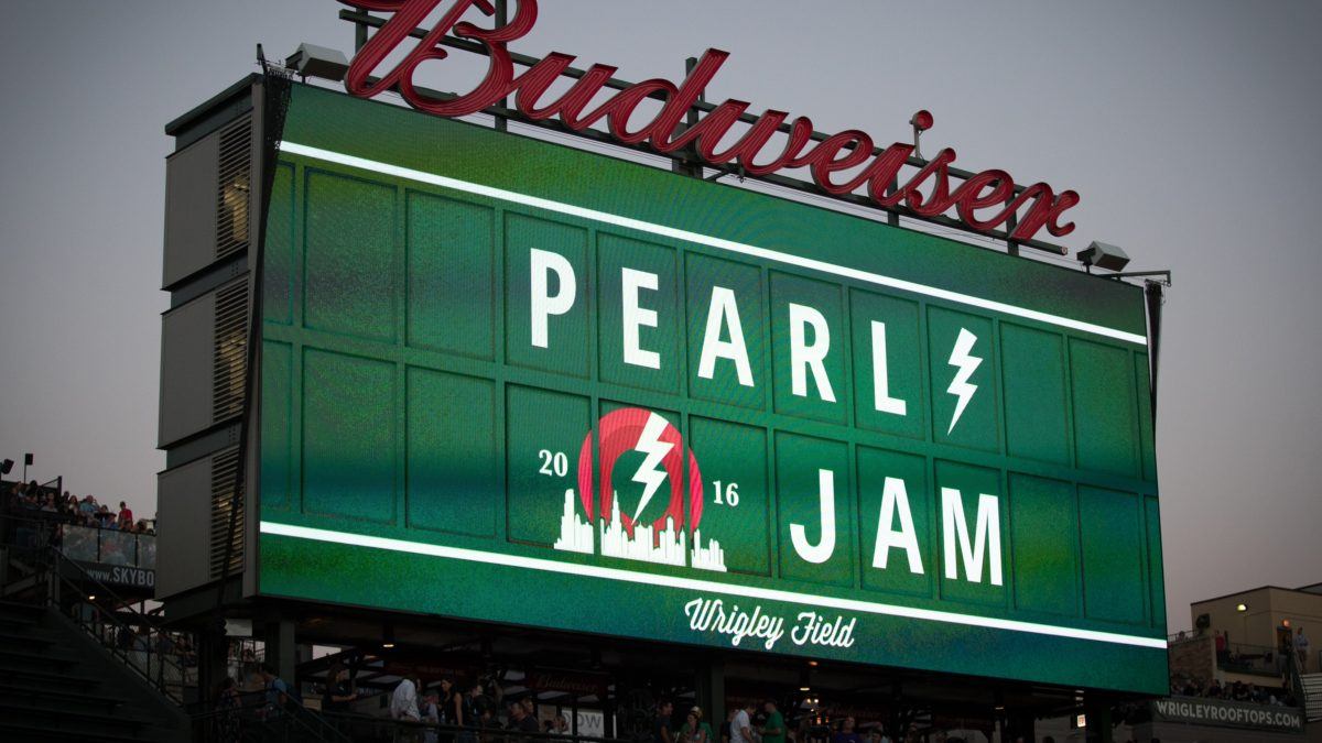 Pearl Jam Honors The Tragically Hip & Welcomes Steve Gleason At Wrigley Field