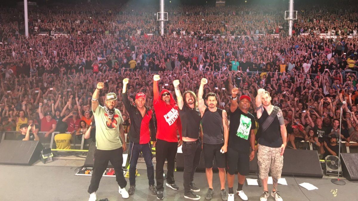 Dave Grohl Kicks Out The Jams With Prophets Of Rage In Los Angeles