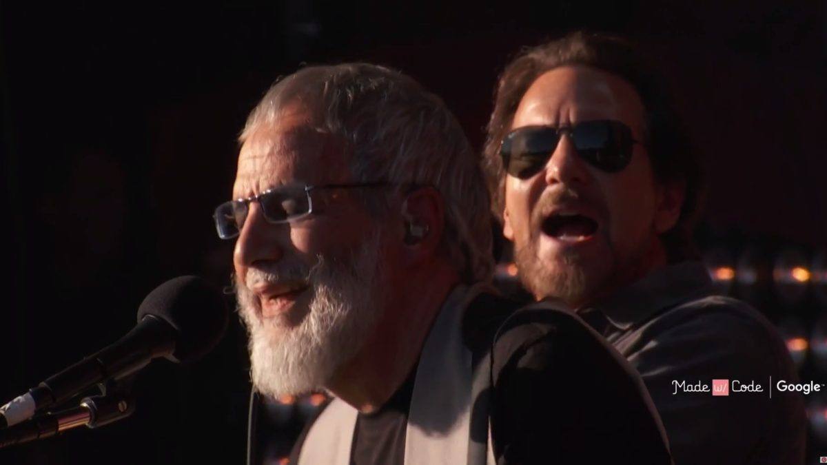 Pro-Shot Video: Eddie Vedder Joins Chris Martin & Yusuf/Cat Stevens At Global Citizen Festival