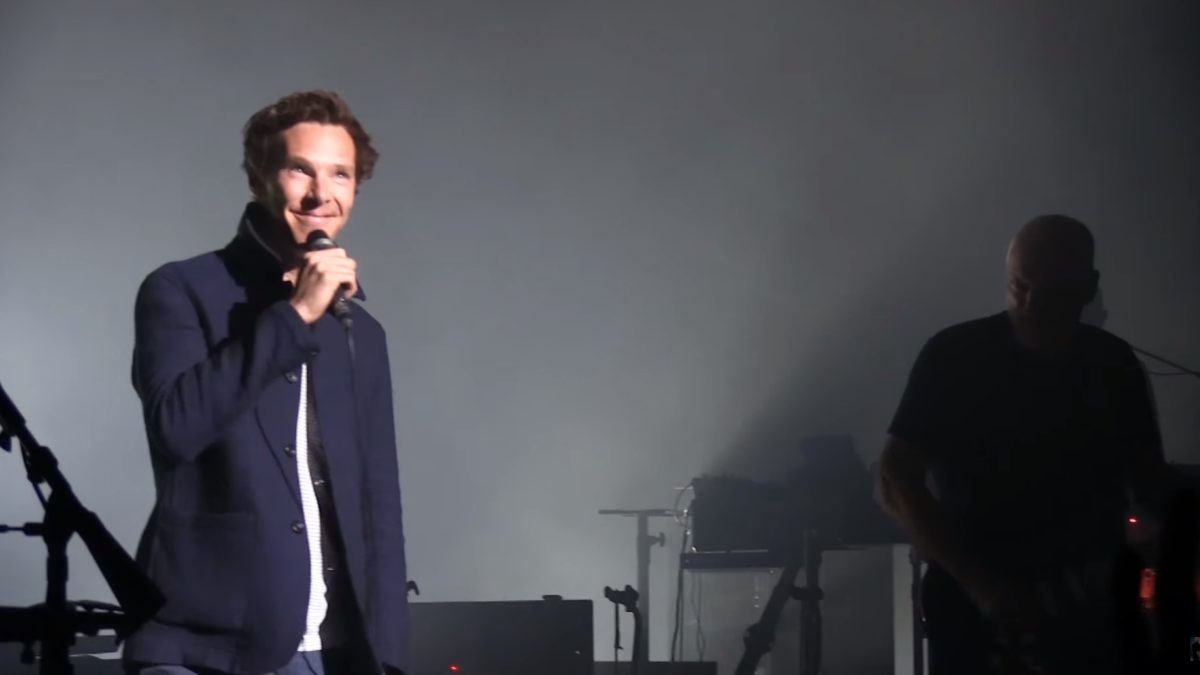 Benedict Cumberbatch Joins David Gilmour In London