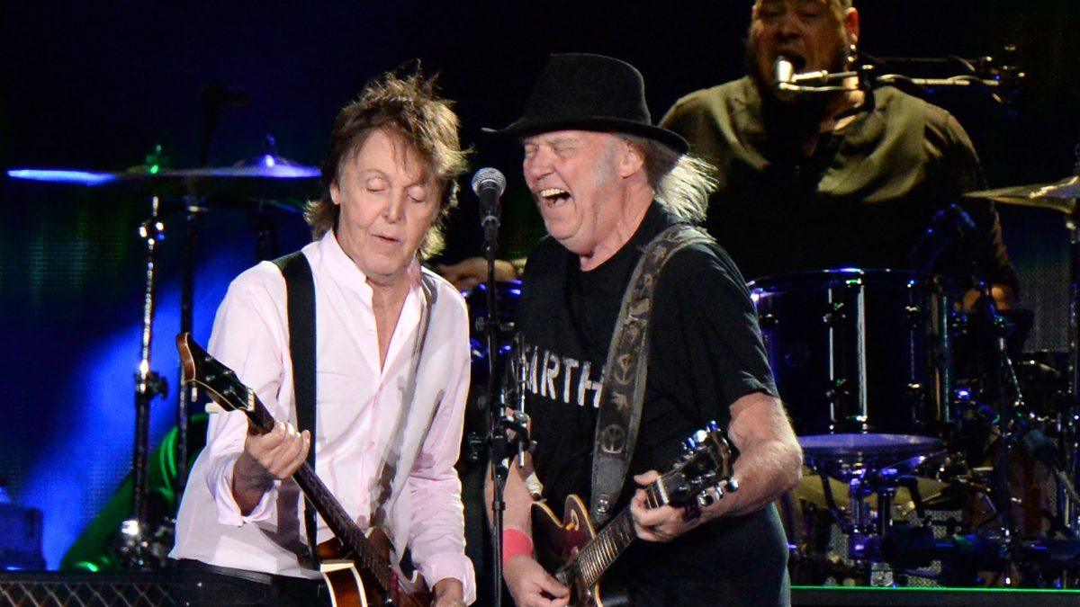 Neil Young Sits-In With Paul McCartney At Desert Trip