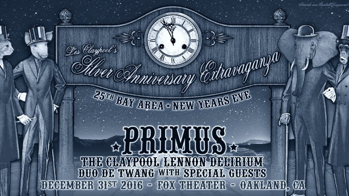 Les Claypool To Celebrate New Year's With Primus, Duo De Twang & Claypool Lennon Delirium