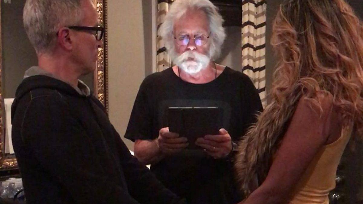 Bob Weir Welcomes Tom Hamilton & Joe Russo And Officiates Wedding In Philadelphia
