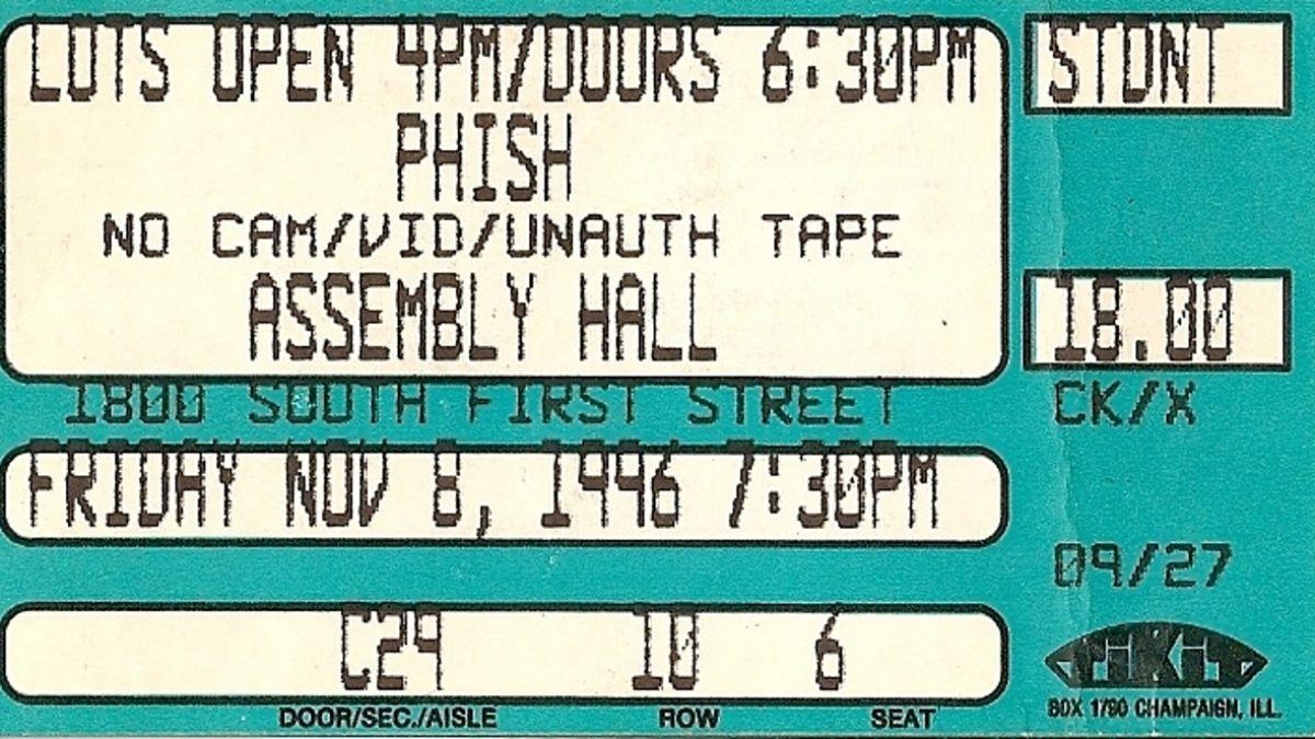 Phish Plays Assembly Hall In Champaign On This Date In 1996