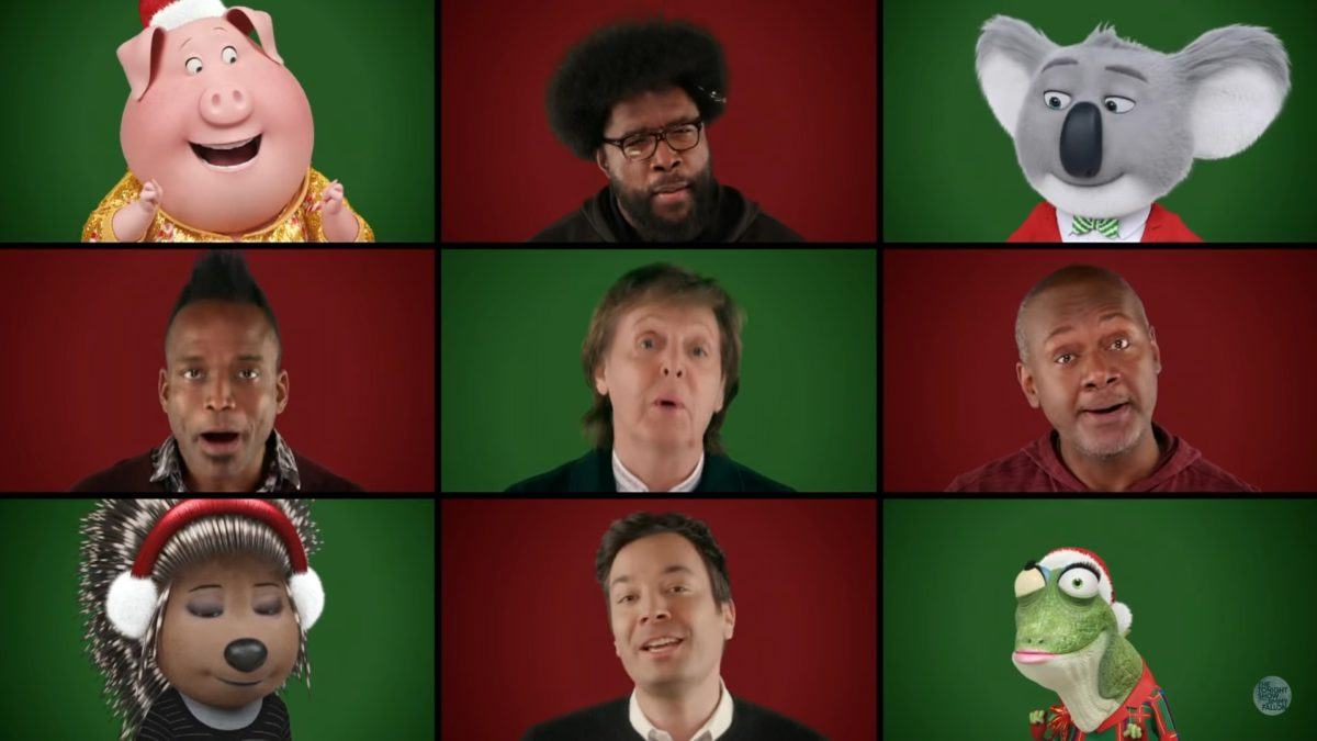 Paul McCartney, The Roots  & ‘Sing’ Cast Perform ‘Wonderful Christmastime’ On ‘Tonight Show’