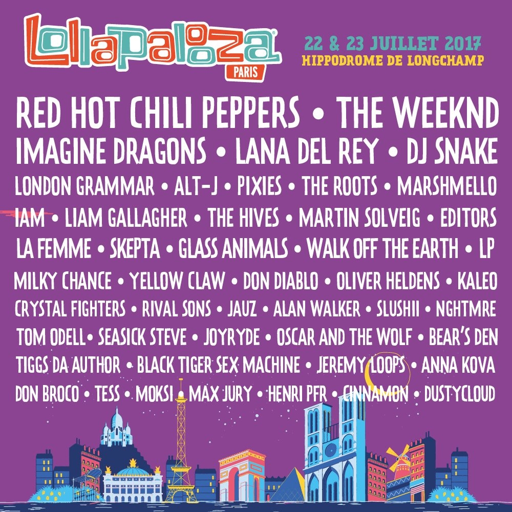 Lolla Paris 2017 Poster