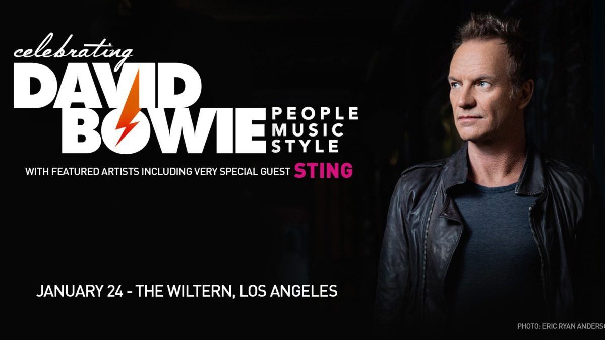 Sting To Perform At David Bowie Tribute Concert In Los Angeles