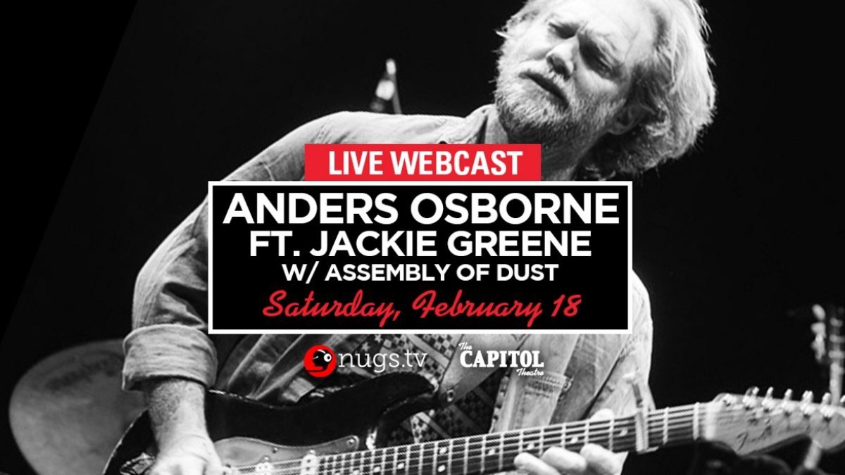 Anders Osborne Announces The Capitol Theatre Webcast