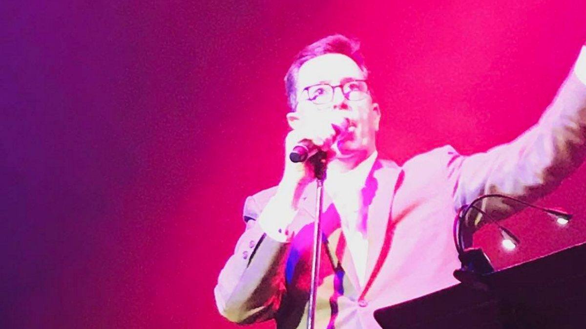 Stephen Colbert Covers Talking Heads At Benefit Concert