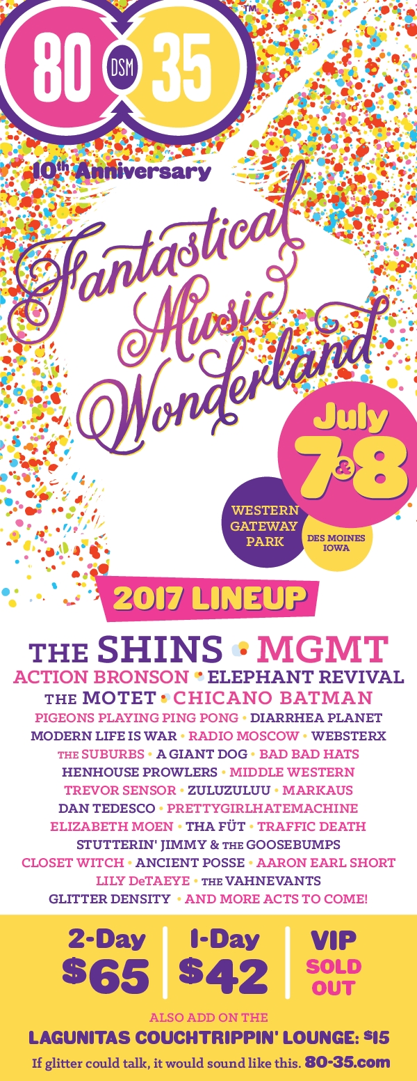 80/35 Music Festival Announces 2017 Lineup