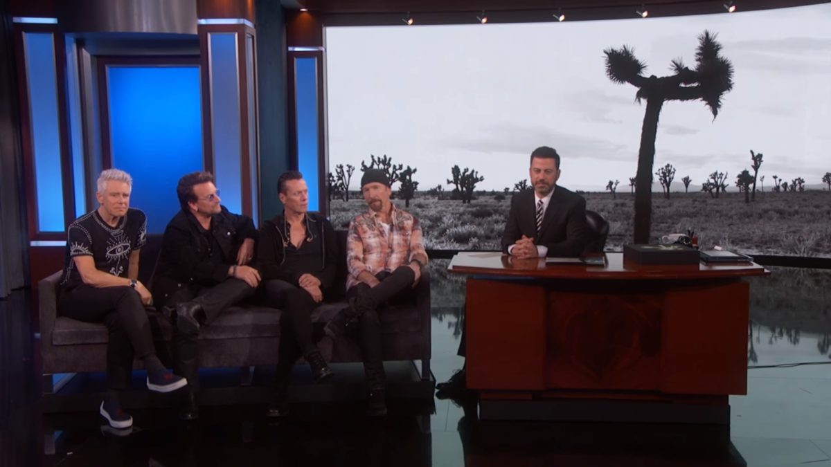 U2 Appears On ‘Jimmy Kimmel Live’