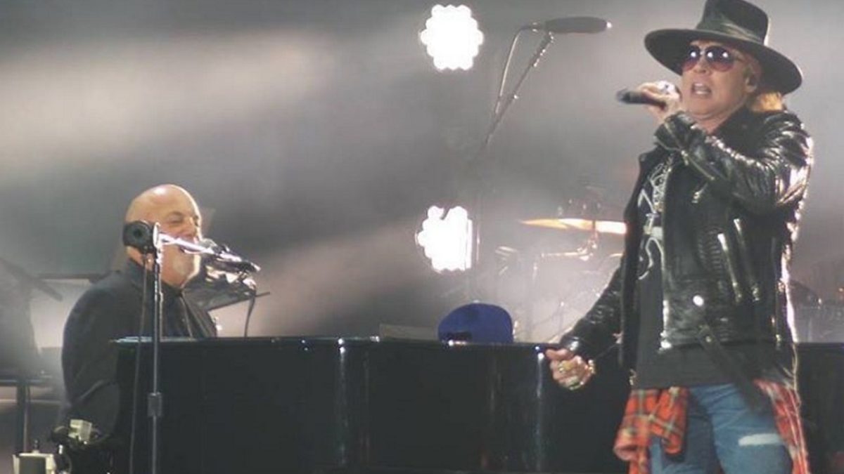 Billy Joel Welcomes Axl Rose & P!nk At Dodger Stadium Show